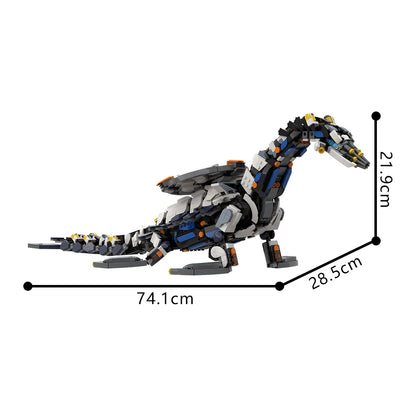 MOC Horizon Game Thunderjaw Mechanical Beast Building Blocks Model Forbidden West Game Thunder Fang Monster Bricks Toys DIY Gift