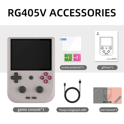 ANBERNIC RG405V Retro Handheld Game Console Unisoc Tiger T618 Android 12 System 4 Inch IPS Touch Screen Support 5G WiFi 5500mAh