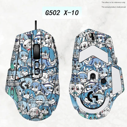 Compatible G502 X PLUS wireless/wired mouse special sticker matte protection custom all-inclusive film replacement accessories