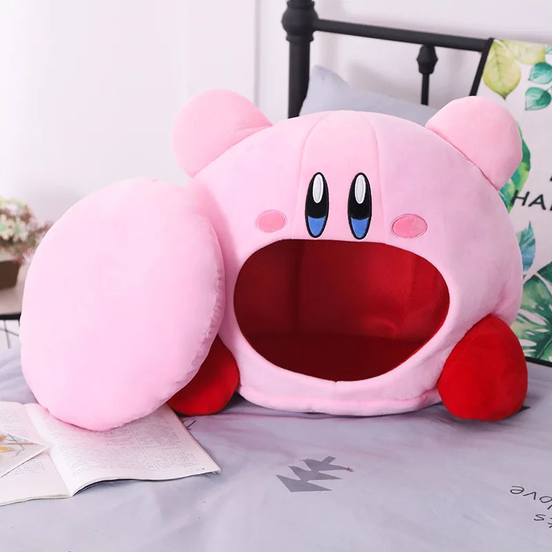 Kirby Plush Nap Pillow & Cat Nest - Kawaii Stuffed Toy for Kids & Pets