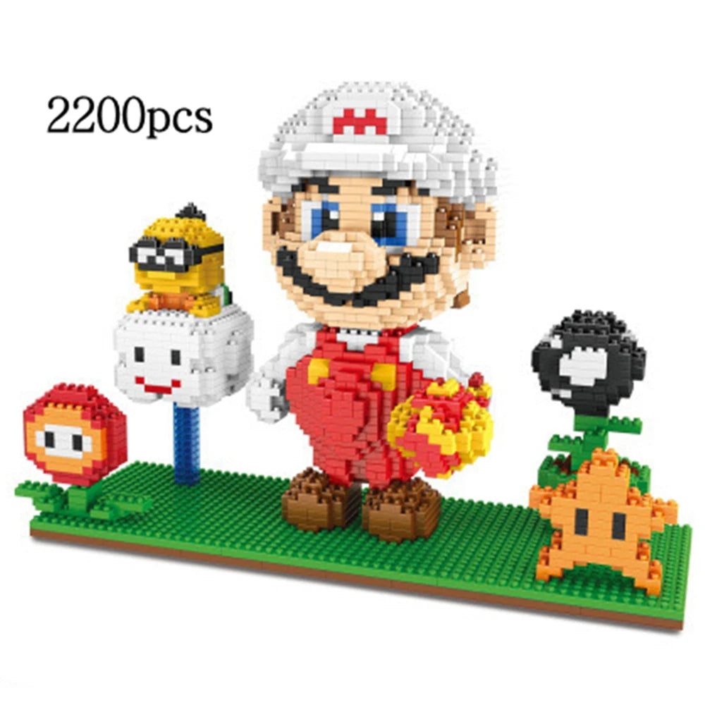 Cartoon Anime Figure Dinosaur Blocks Building Toy Anime Bricks Educational Brinquedos for Kids Gift Children Christmas Present