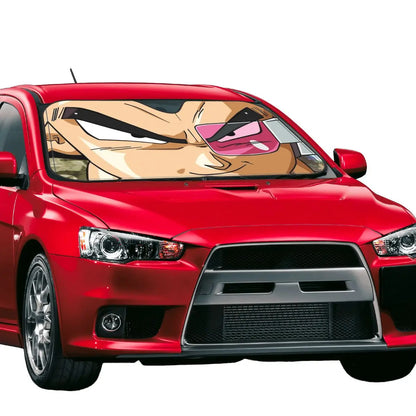 Dragon Ball Vegeta Eyes Fashion Windshield Sunshade 76x140cm Foils Sun Visor UV Protector