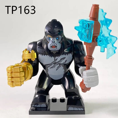 Hot-Selling 4cm Children Anime Figure Hero Building Blocks Kid Gift Assembling Toy Model Mini Movies Characters Figurine Bricks