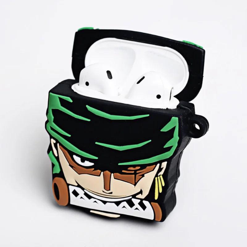 One Piece Zoro Silicone Earphone Case for Airpods 1 2 3 Pro  Anime Figure Wireless Bluetooth Headphone Case Kids Birthday Gifts