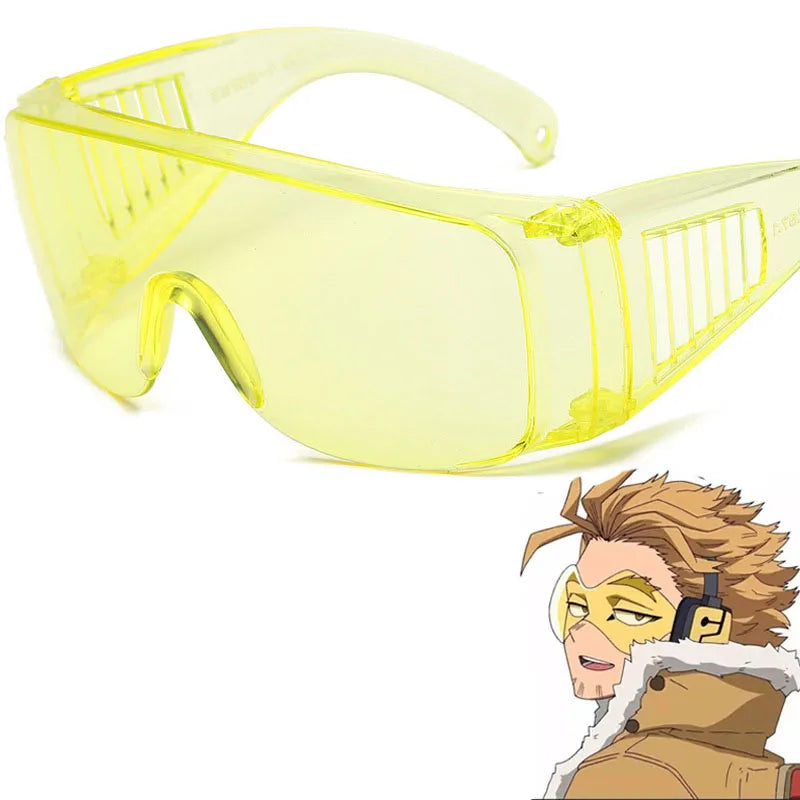 Anime Hawks Cosplay Glasses – Yellow Safety Goggles & Eyewear Props