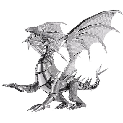 Piececool 3D Metal Puzzles Dragon Series DIY Model Building Kits Brain Teaser Jigsaw Set Great Birthday Christmas Gifts 5 colors