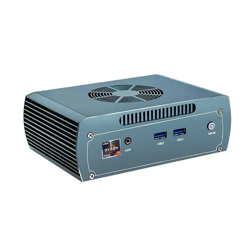 Topton Solid FU03 AI Mini Computer AMD Ryzen 7 8845HS 2*Intel 2.5G 2*DDR5 2*NVME Firewall Router Gaming PC Windows 11 4x8K WiFi6