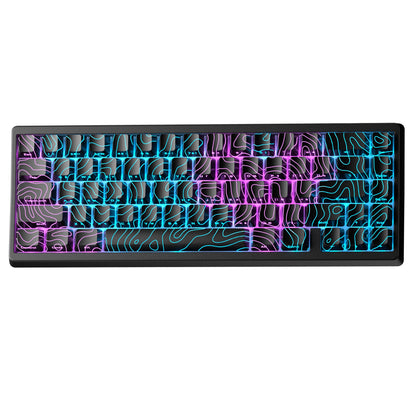 XVX M67 JadeStone 65% Tri-Mode Mechanical Keyboard | Hot-Swappable | IMD Keycaps | RGB Backlight | Gasket Mount
