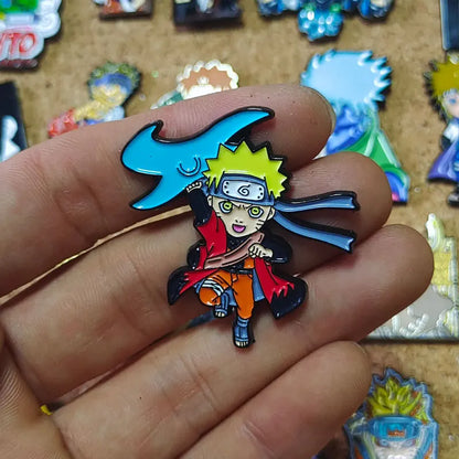 Uzumaki Akatsuki Red Cloud Enamel Pin Naruto Anime Brooch Lapel Badges for Backpacks Brooches Fashion Jewelry Accessories Gifts
