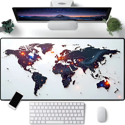 World Map Mouse Pad Large Gaming Mouse pad 900x400 rubber desk mat Non-slip PC laptop Gamer desk accessories table pad carpet