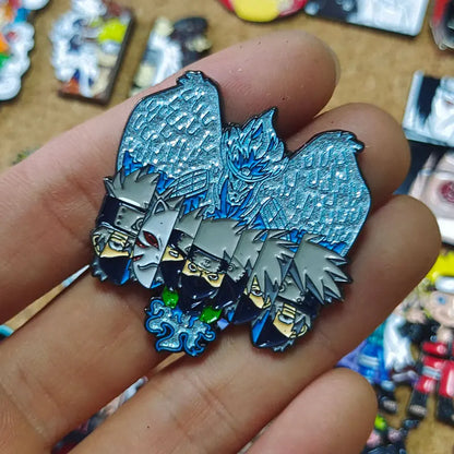 Uzumaki Akatsuki Red Cloud Enamel Pin Naruto Anime Brooch Lapel Badges for Backpacks Brooches Fashion Jewelry Accessories Gifts