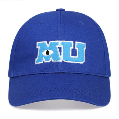 Comic Baseball Cap Men Adult Unisex Cotton MU Embroidery Big Eye Cap Monster University Women Sun Hats Trucker Hat Bonnet Gorras