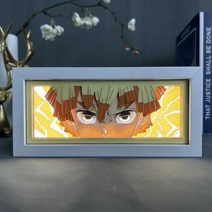 Anime LED Night Light – Gojo, Tanjirou, Zenitsu & More | Color-Changing Lamp