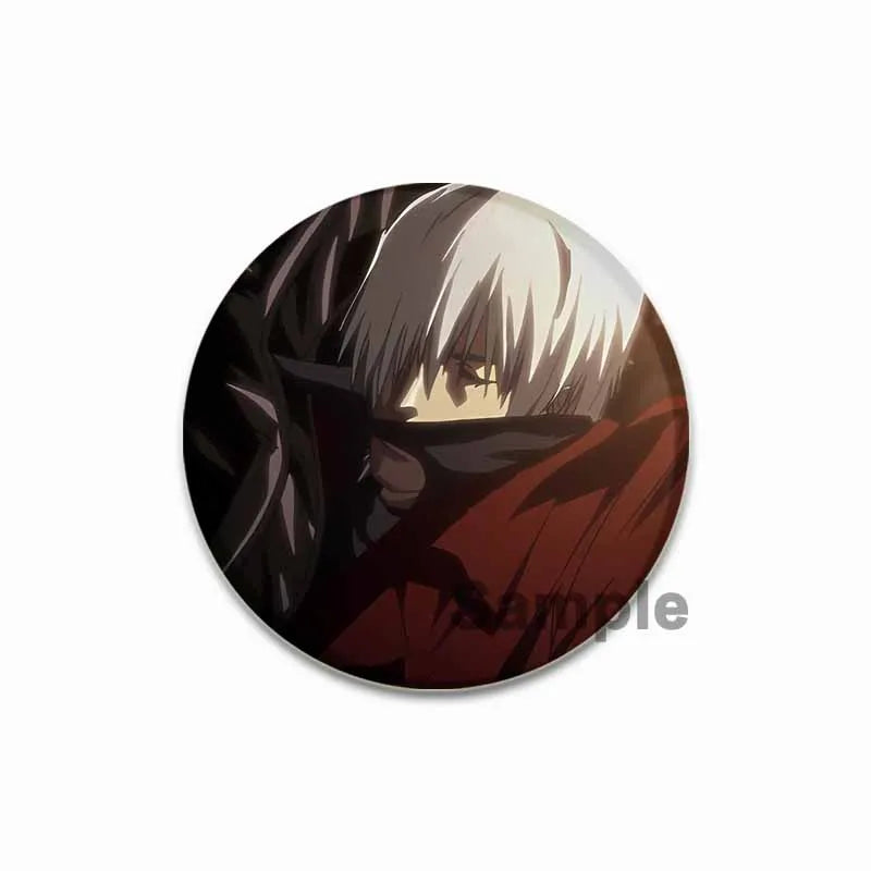 Dante Cartoon Cosplay Badge Game Anime Devil May Cry Brooch HD Print Handmade Pins for Backpack Accessories Clothes Decoration