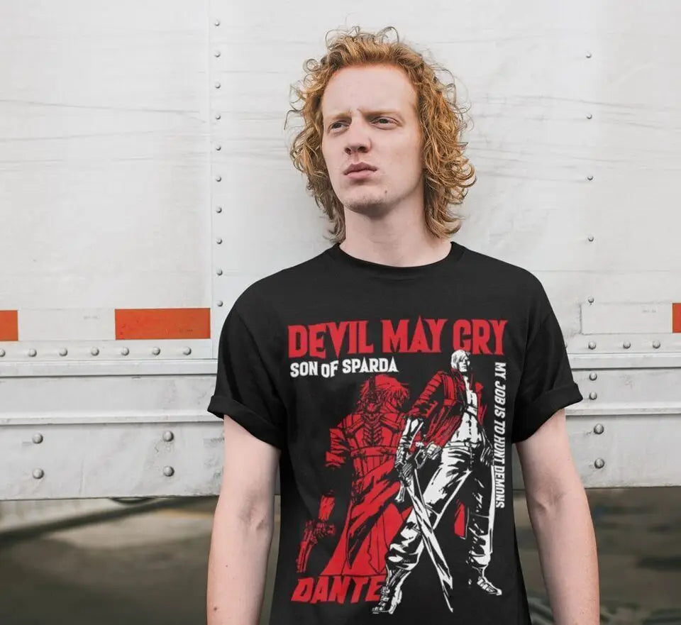 Devil May Cry Dante T-Shirt | Anime Gaming Tee Unisex All Sizes