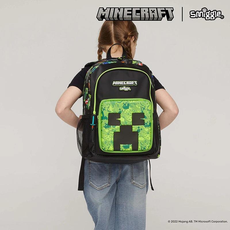 Ultimate Minecraft Fan Gear! Genuine Smiggle School Set - Backpack, Lunch Bag, Lunch Box, Water Bottle & More