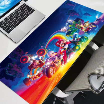 Gamer Desk Mat Super M-mario XXL Mousepads Pc gift Mouse Pad Office Desk Pads Large Mousepad Non-slip  For Computer For LOL