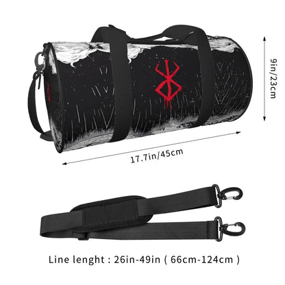 Berserk Anime Gym Bag | Waterproof Travel Duffel for Fitness & Streetwear