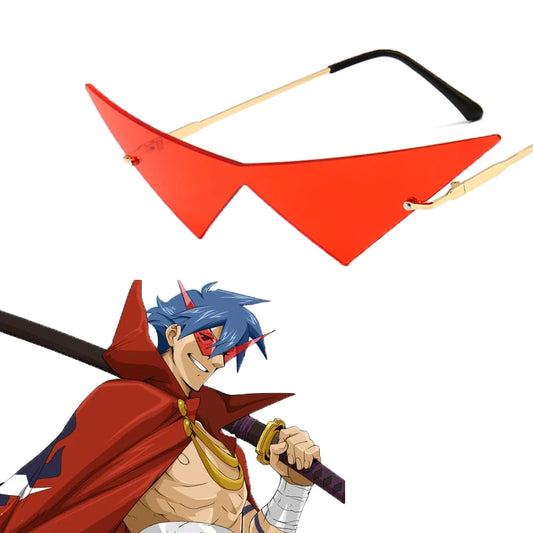 Gurren Lagann Kamina Cosplay Glasses – Gothic Punk Sunglasses Prop