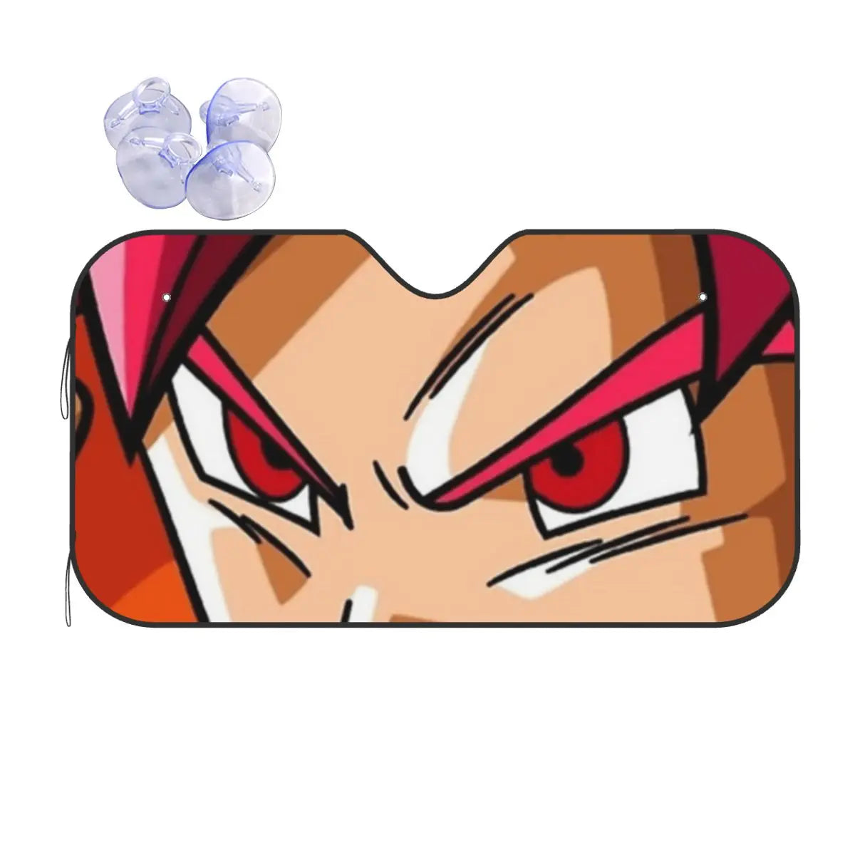 Dragon Ball Vegeta Eyes Fashion Windshield Sunshade 76x140cm Foils Sun Visor UV Protector
