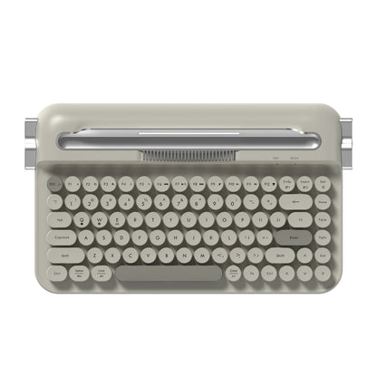 AJAZZ AF84 Multl-Device Keyboard Dual Mode 2.4G/Bluetooth5.0 With Card Slot Bracket Position Typewriter Office Membrane Keyboard