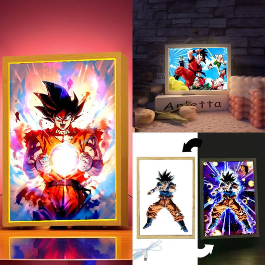 Illuminate Your Dragon Ball fandom with a Multifunctional Light Painting Moon Lamp! - Rexpect Nerd