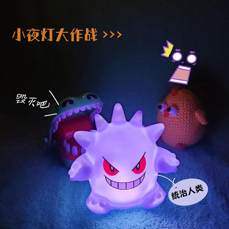 Pokemon Figures Night Light gengar Model Bedside Lamp Demon Doll Halloween Toy Gift Children Creative Collection Glowing Toys