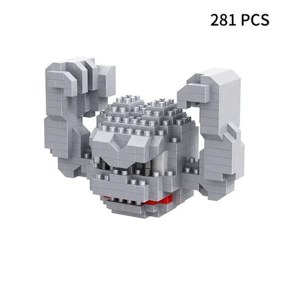 Blocks Small Cartoon Mini Building Block Pikachu Charizard Eevee Mewtwo Anime Assemble Action Pokemon  Model Dolls Toys
