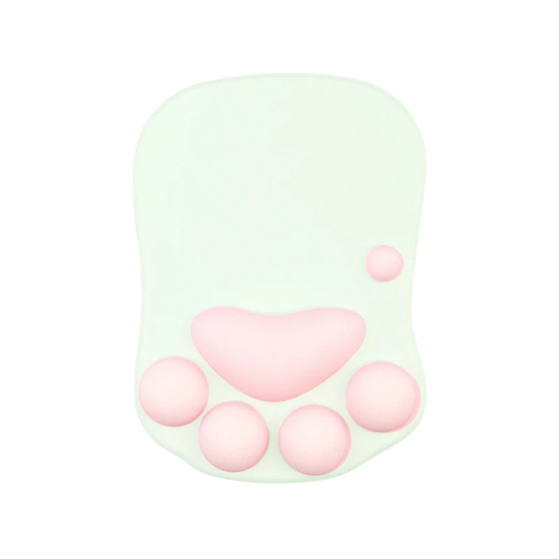 Cute 3D Cat Paw Mouse Pad Soft Silicone Nonslip Mouse Mat For Office & Home Computer & Mac Laptop Gaming Desk Decor Mousepad