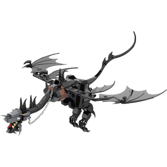 Gobricks MOC The Fell Beast Bricks Model Rings Movie Series Beast Building Block Creative DIY Assembly Collection Toys Gfit