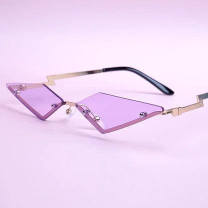K/DA Evelynn Cosplay Glasses – Rimless Sunglasses for Fashion & Cosplay