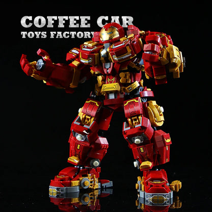 Superheroes Mecha DIY Building Blocks Movie Mech Hero 3D Model Armor Iron Robot MOC Bricks Toys For Adult Kid Boy Christmas Gift
