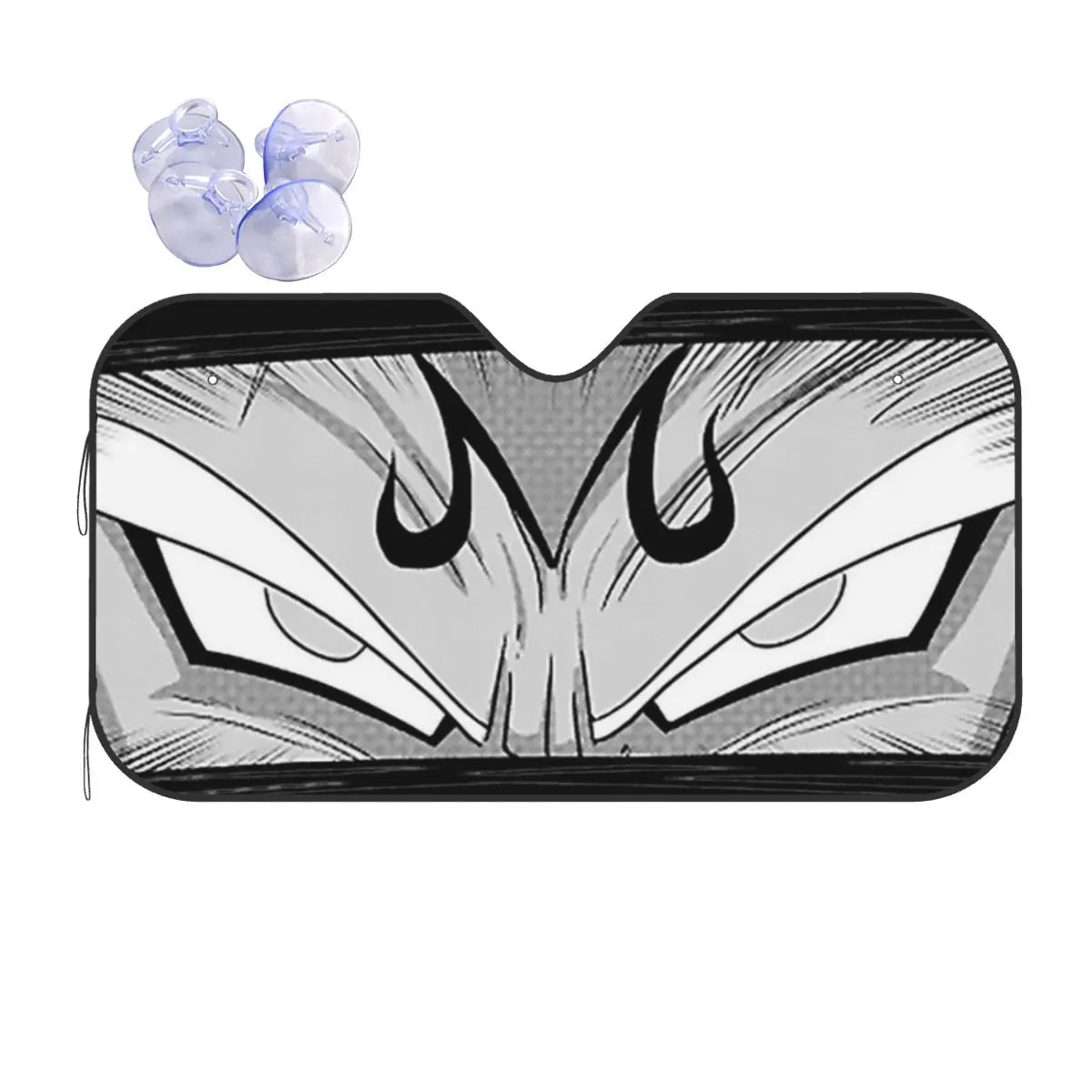 Dragon Ball Vegeta Eyes Fashion Windshield Sunshade 76x140cm Foils Sun Visor UV Protector