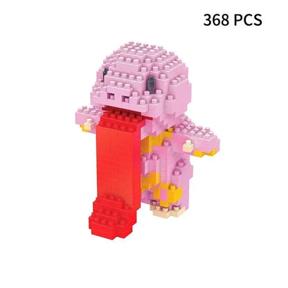 Blocks Small Cartoon Mini Building Block Pikachu Charizard Eevee Mewtwo Anime Assemble Action Pokemon  Model Dolls Toys