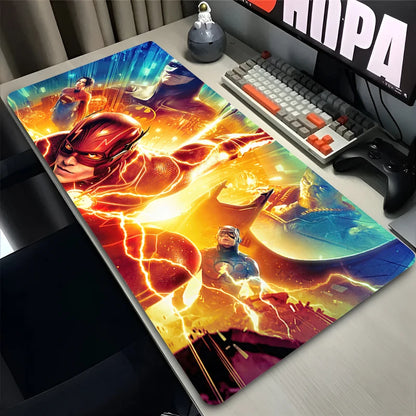 Black Non-slip Table Mat Gaming Accessories B-Batman Anime Mouse Pad Large Mousepad Office Laptop Keyboard Deskpad Rubber Carpet