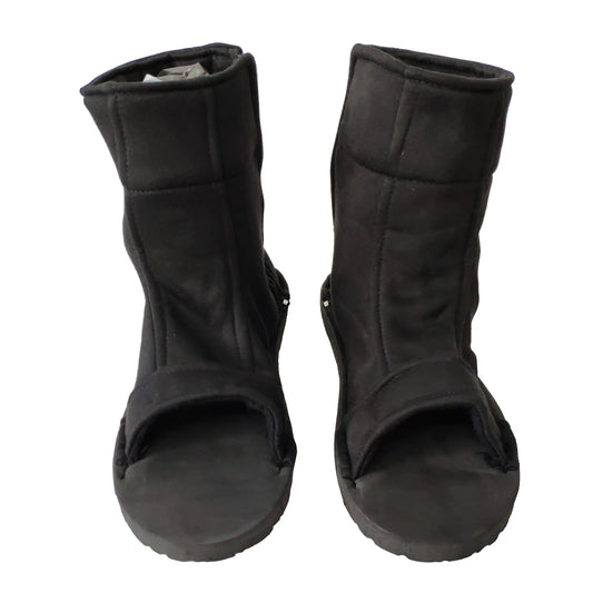 Ourcosplay Cosplay Shoes Akatsuki Nanja Uzumaki Sakura Sasuke Black Blue Cotton Soft Sandals Ninja Boots Kakashi Shoes