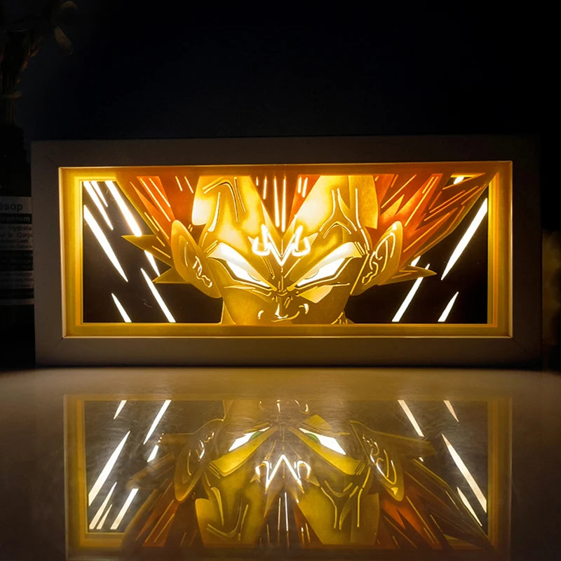 Dragon Ball 3D LED Light Box – Anime Paper-Cut Night Lamp with Remote