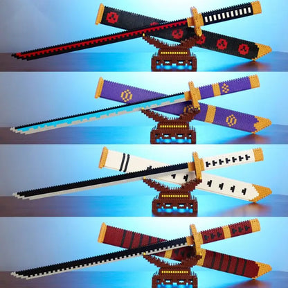 Samurai Sword Building Block Set with Scabbard – DIY Katana Model