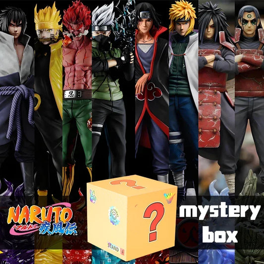 Bandai Naruto Anime Figure Blind Box Lucky Box Figure Sasuke Kakashi Mystery Box Anime