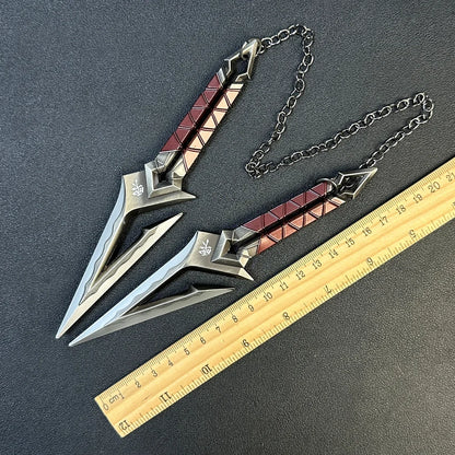 17cm Valorant Championships 2021 Karambit Rotatable All Metal Game Melee Weapon Traning Knife Claw Cosplay Prop Toys Home Decor
