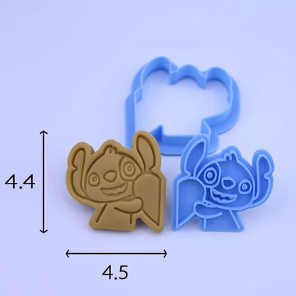 Disney Stitch Cookie Cutter Dumbo Anime Figures Biscuit Mould Bakery Mold Press Stamp Embosser Sugar Kitchen DIY Reusable Model