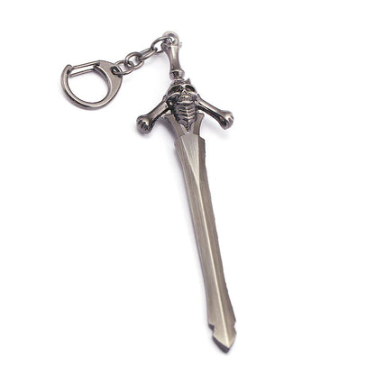 22cm Dante Rebellion Awakening Sword Keychain DMC 5 Game May Cry Nero Weapon Devil Red Queen Metal Key Chain Ring Jewelry Toys