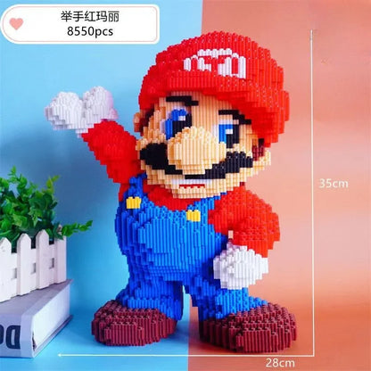 Super Mario Large Block Puzzle Assembly Toy 3D Puzzle Children's Birthday Gift Desktop Decoration