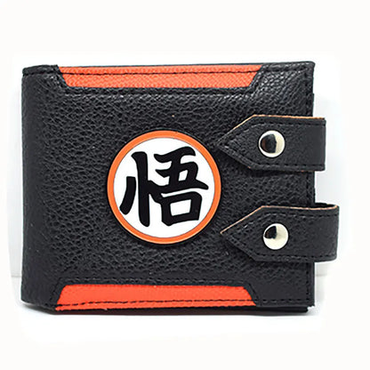 Hot Sales Anime Dragon Ball Cartoon PU Wallet Son Goku Creative Bulma Simple Foldable Coin Purse Multifunctional Card Boys Gift