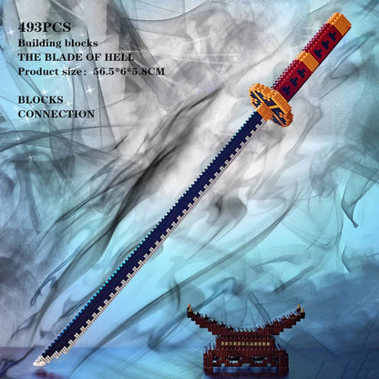 Samurai Sword Building Block Set – Butterfly Nichirin Katana DIY Model
