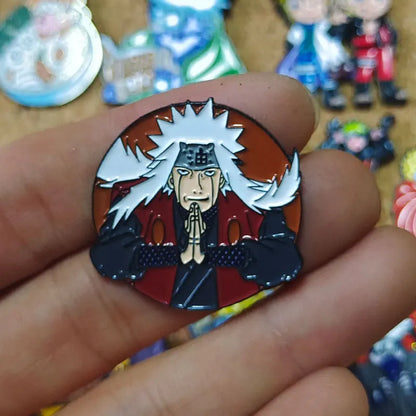 Uzumaki Akatsuki Red Cloud Enamel Pin Naruto Anime Brooch Lapel Badges for Backpacks Brooches Fashion Jewelry Accessories Gifts