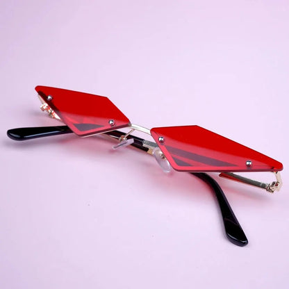 K/DA Evelynn Cosplay Glasses – Rimless Sunglasses for Fashion & Cosplay