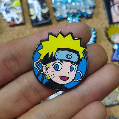 Uzumaki Akatsuki Red Cloud Enamel Pin Naruto Anime Brooch Lapel Badges for Backpacks Brooches Fashion Jewelry Accessories Gifts