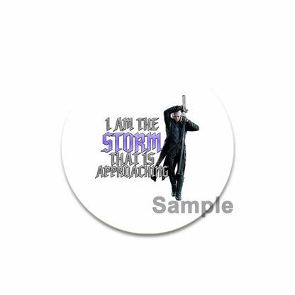 58mm Game Anime Devil May Cry Brooches Dante Cartoon Badge HD Print Handmade Pins for Backpack Accessories Clothes Decoration