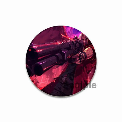 Dante Cartoon Cosplay Badge Game Anime Devil May Cry Brooch HD Print Handmade Pins for Backpack Accessories Clothes Decoration
